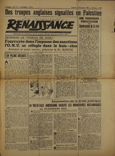 La Nouvelle Renaissance  N°171 (12 nov. 1948)